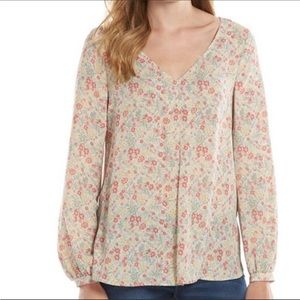 LC Lauren Conrad Floral Boho Blouse Size XL